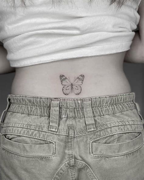 lower back butterfly tattoos|50+ Butterfly Tattoos with Meanings